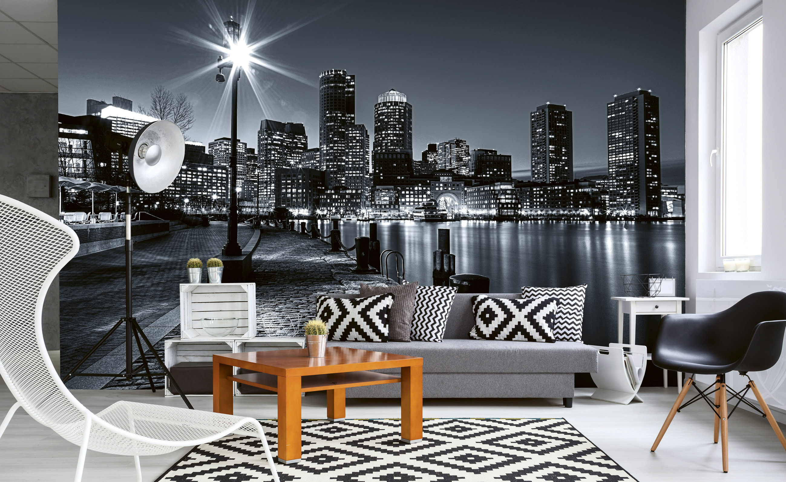 Foto tapet 3d boston, dimex, 5 fâșii, 375 x 250cm 
