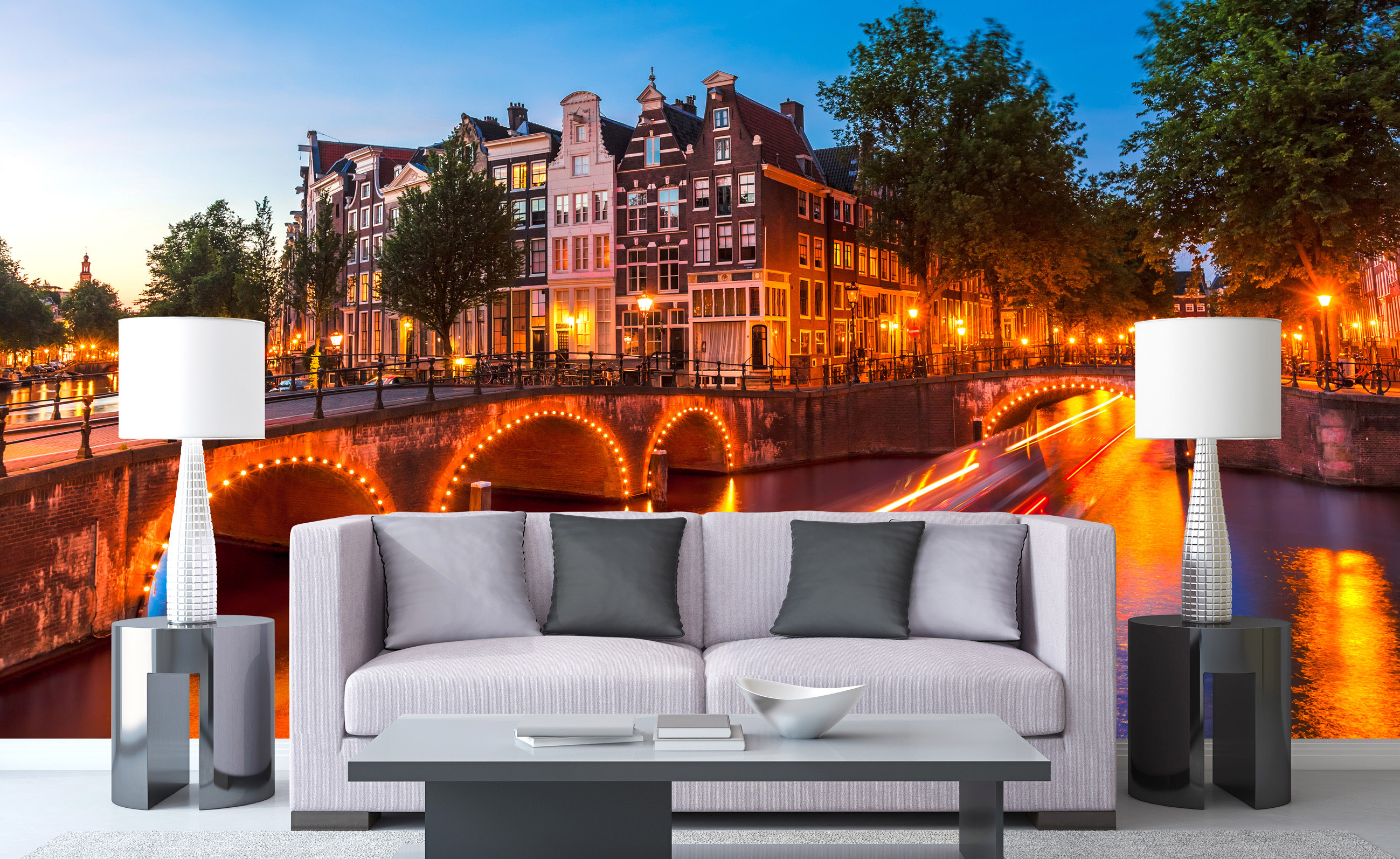 Foto tapet 3d amsterdam, dimex, 5 fâșii, 375 x 250cm 