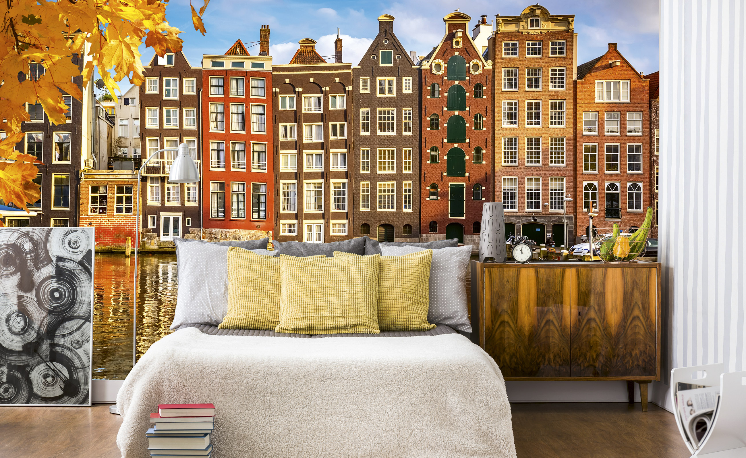 Foto tapet 3d houses in amsterdam, dimex, 5 fâșii, 375 x 250cm 