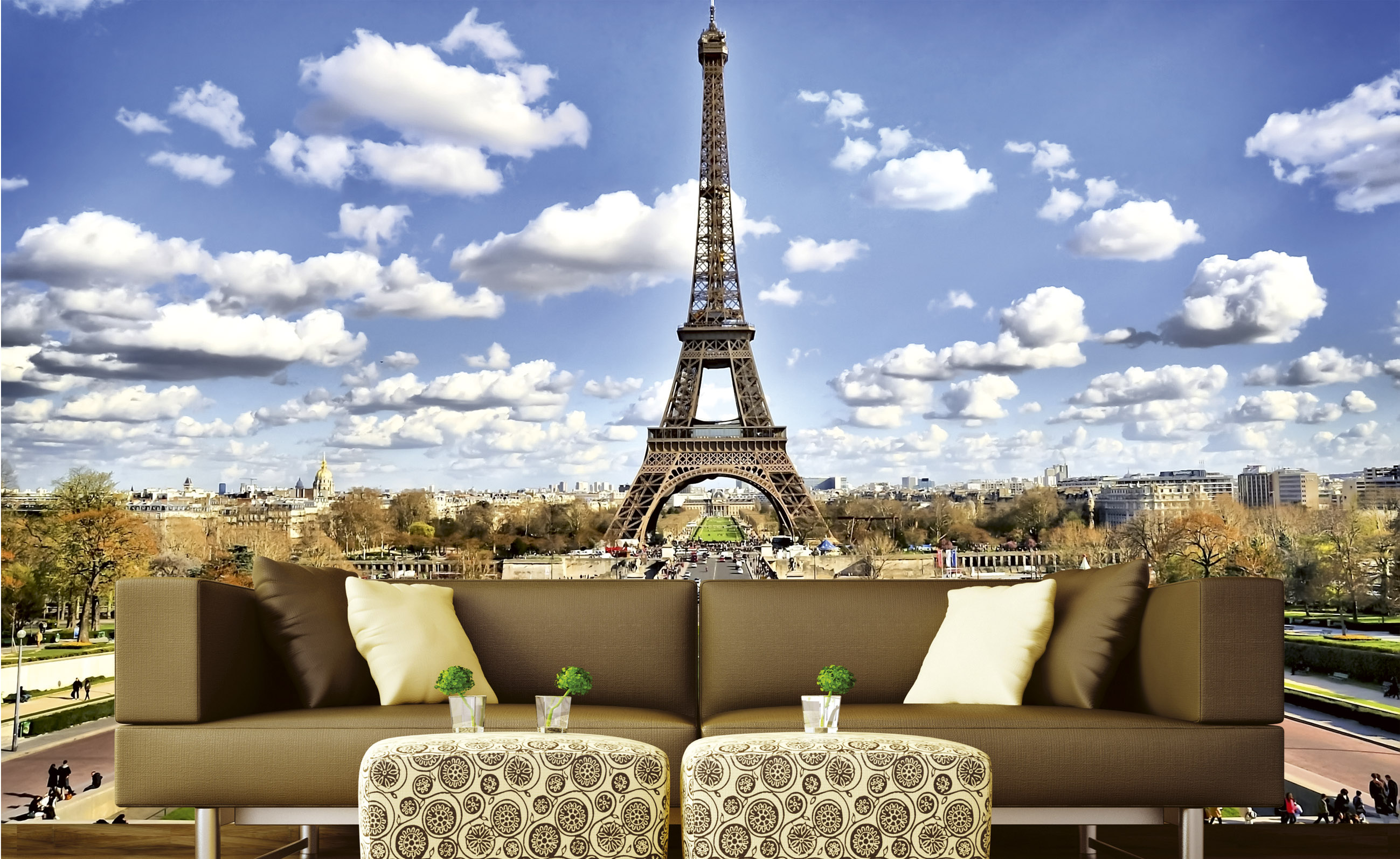 Foto tapet 3d paris, dimex, 5 fâșii, 375 x 250cm 