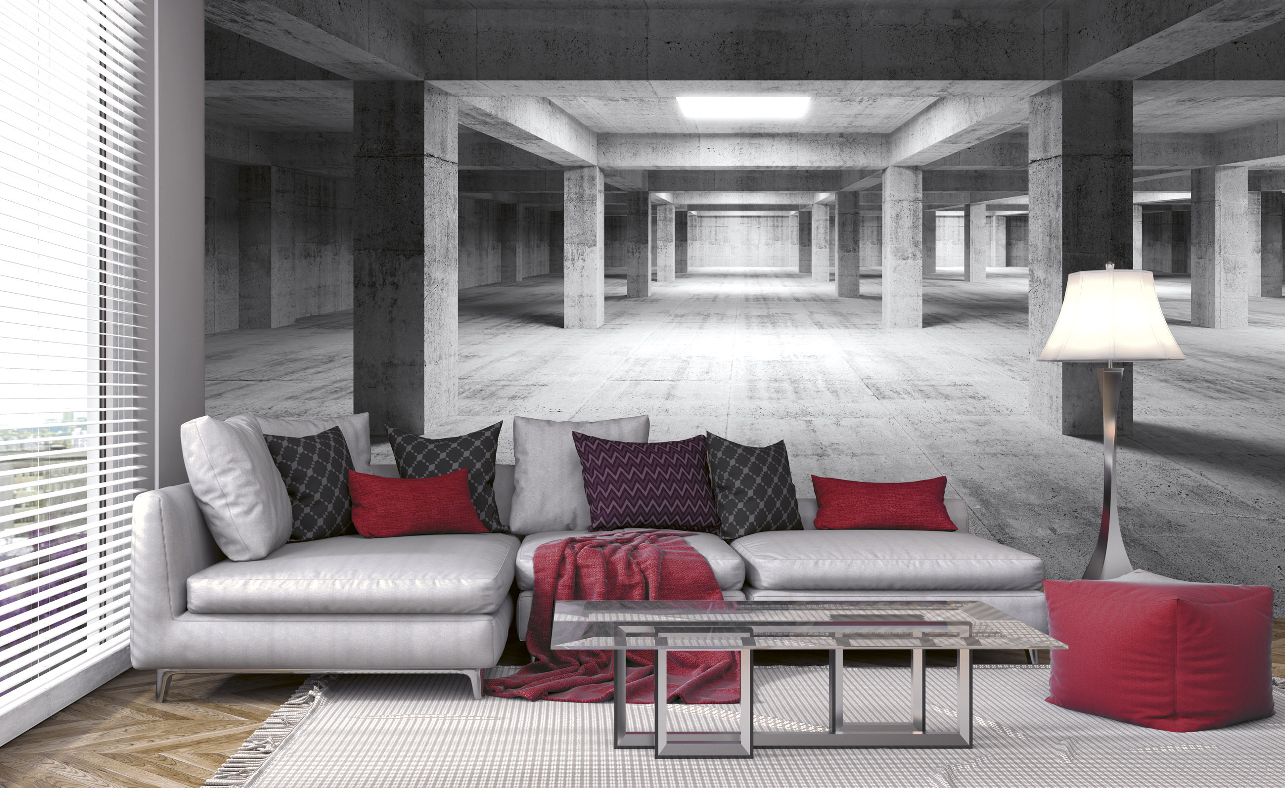Foto tapet 3d industrial hall, dimex, 5 fâșii, 375 x 250cm 
