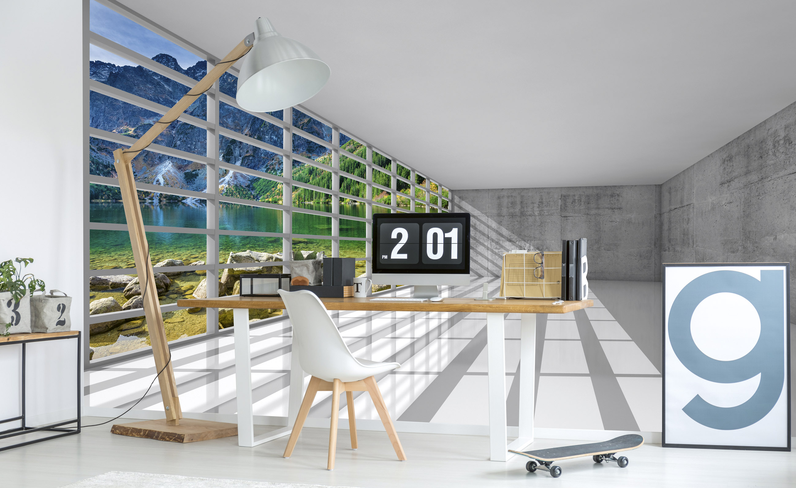 Foto tapet 3d empty interior, dimex, 5 fâșii, 375 x 250cm 