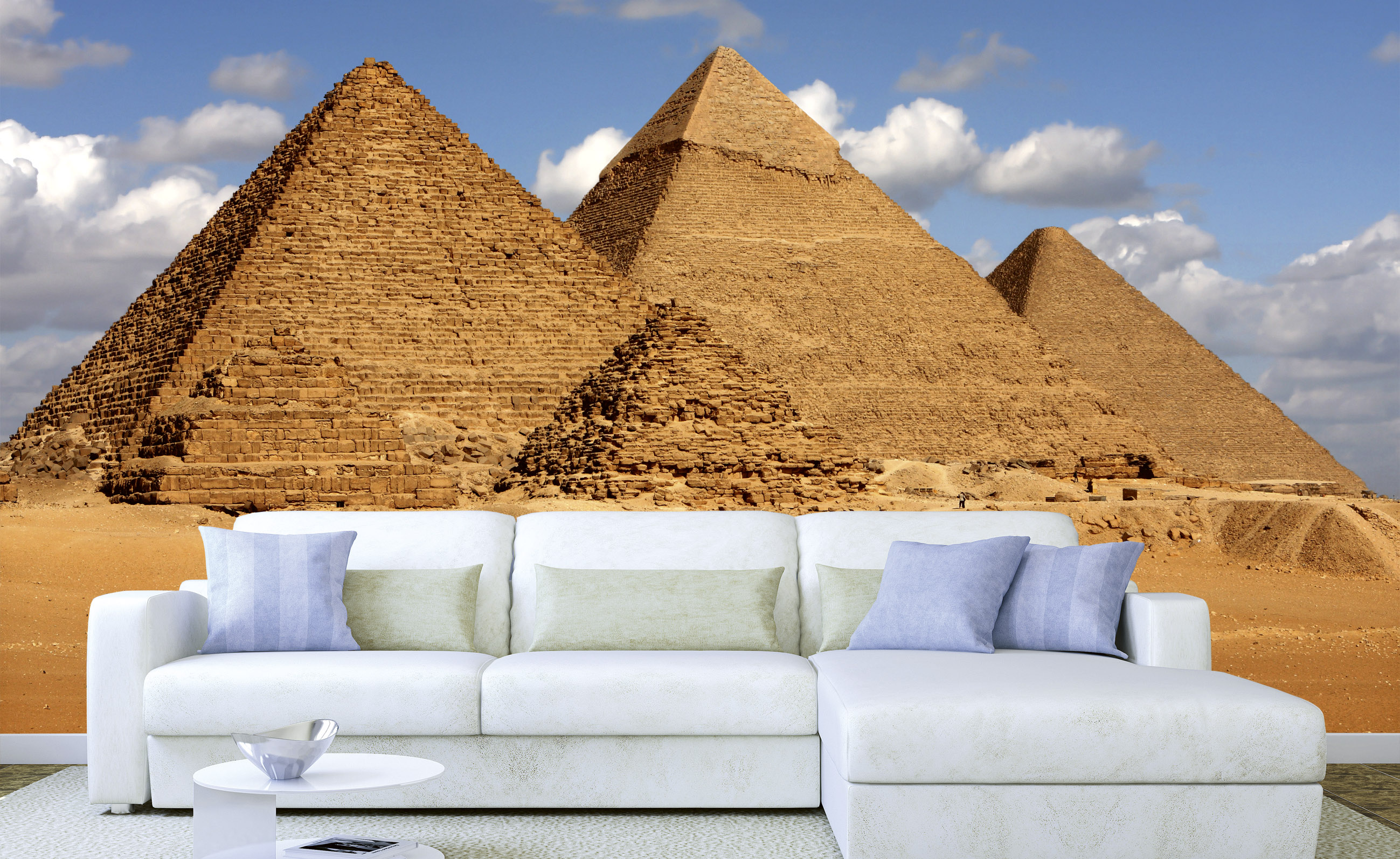 Foto tapet 3d egypt pyramids, dimex, 5 fâșii, 375 x 250cm 