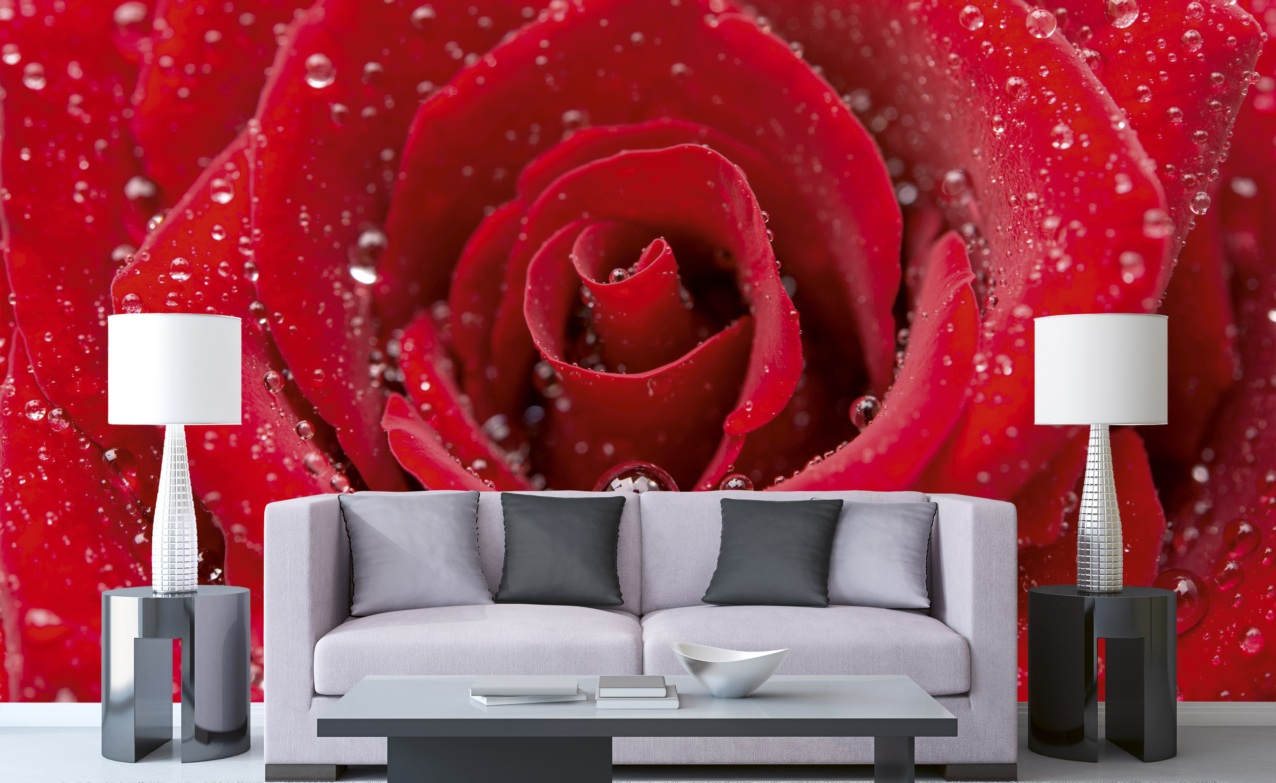 Foto tapet 3D Red Rose, Dimex, 5 fâșii, 375 x 250cm