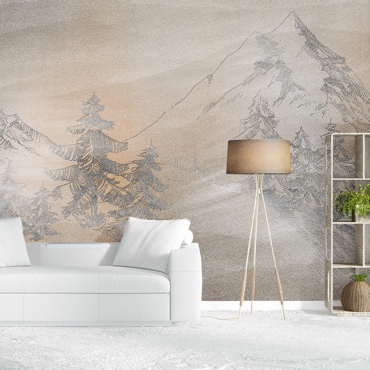 Tapet snowstorm, dream prints 