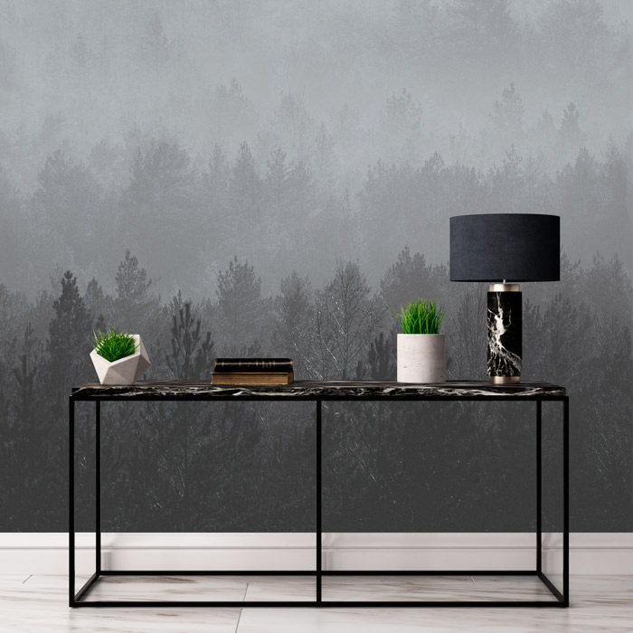 Tapet designer Nordic Dawn (Vintage Forest), Ice – Feathr Dawn