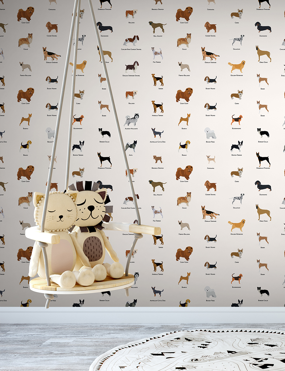 Tapet designer Woof Wall – Feathr Feathr