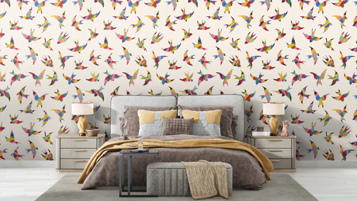 Fototapet jazzy swallows, dintr-o bucată, grandcanvas 