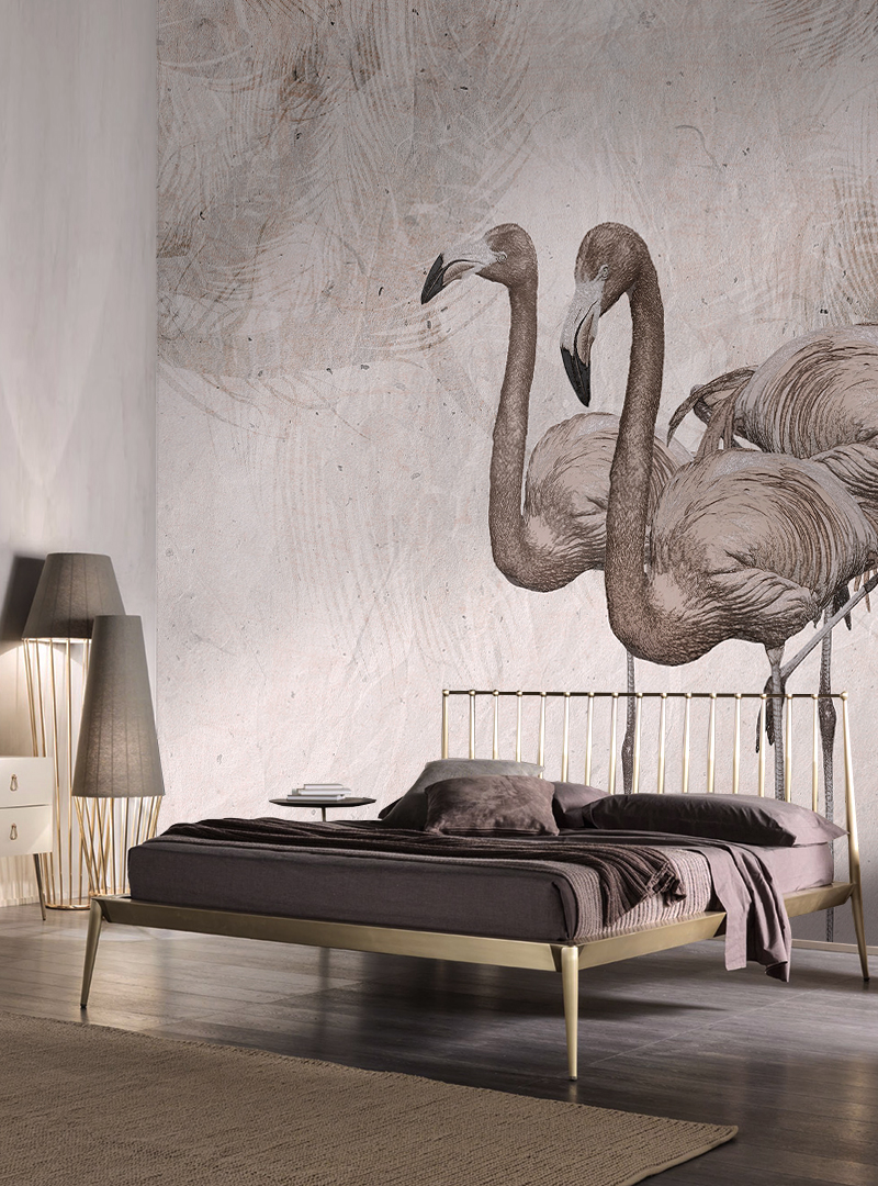 Fototapet contemporan Flamingos, personalizat, Idea Murale idea murale