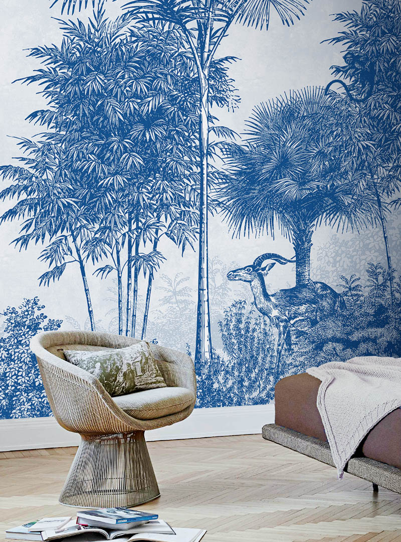 Fototapet contemporan palmetto, personalizat, idea murale 