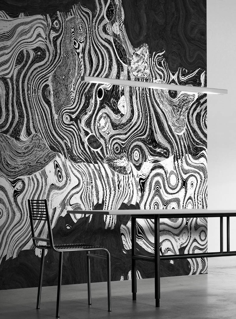 Fototapet contemporan orenda, personalizat, idea murale 