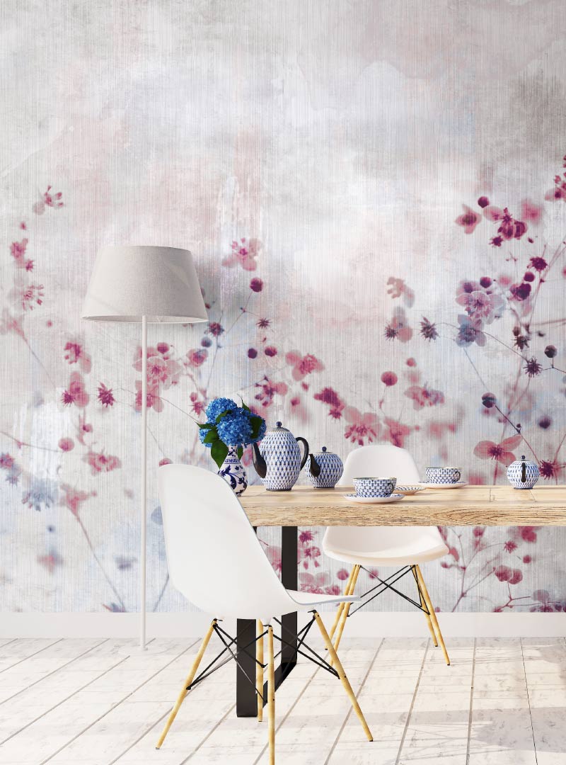 Fototapet contemporan Bloom in Pink, personalizat, idea murale