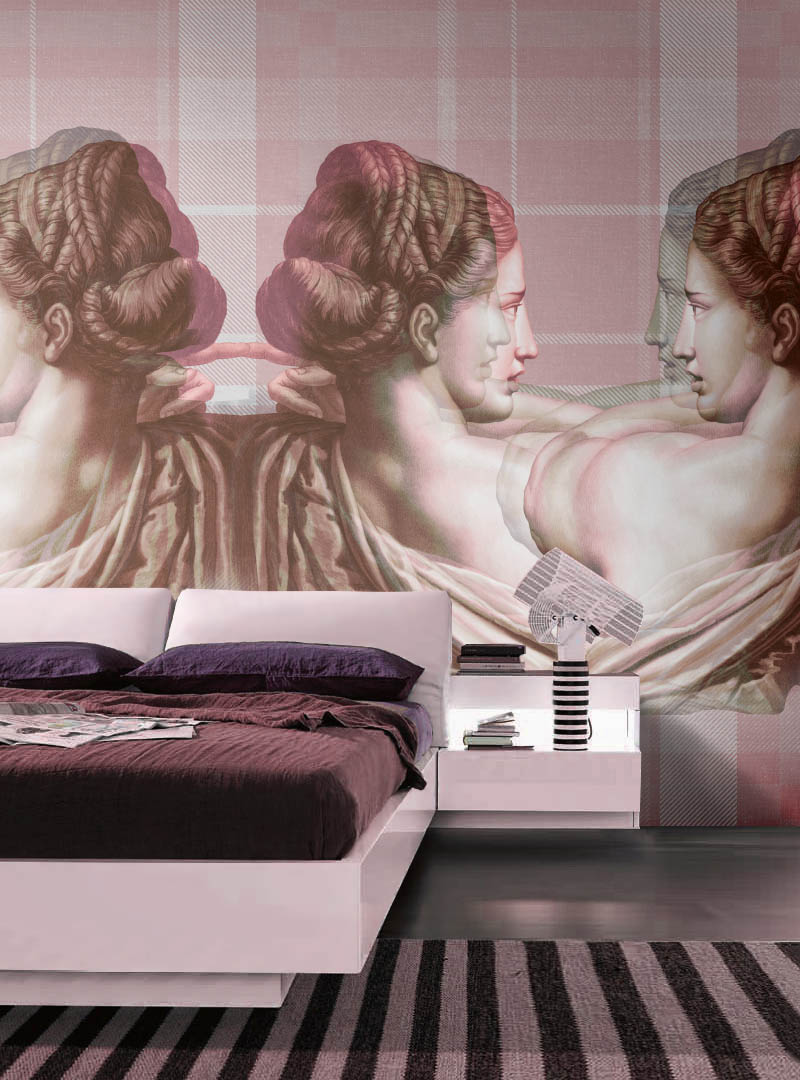 Fototapet contemporan specchio perso, personalizat, idea murale 
