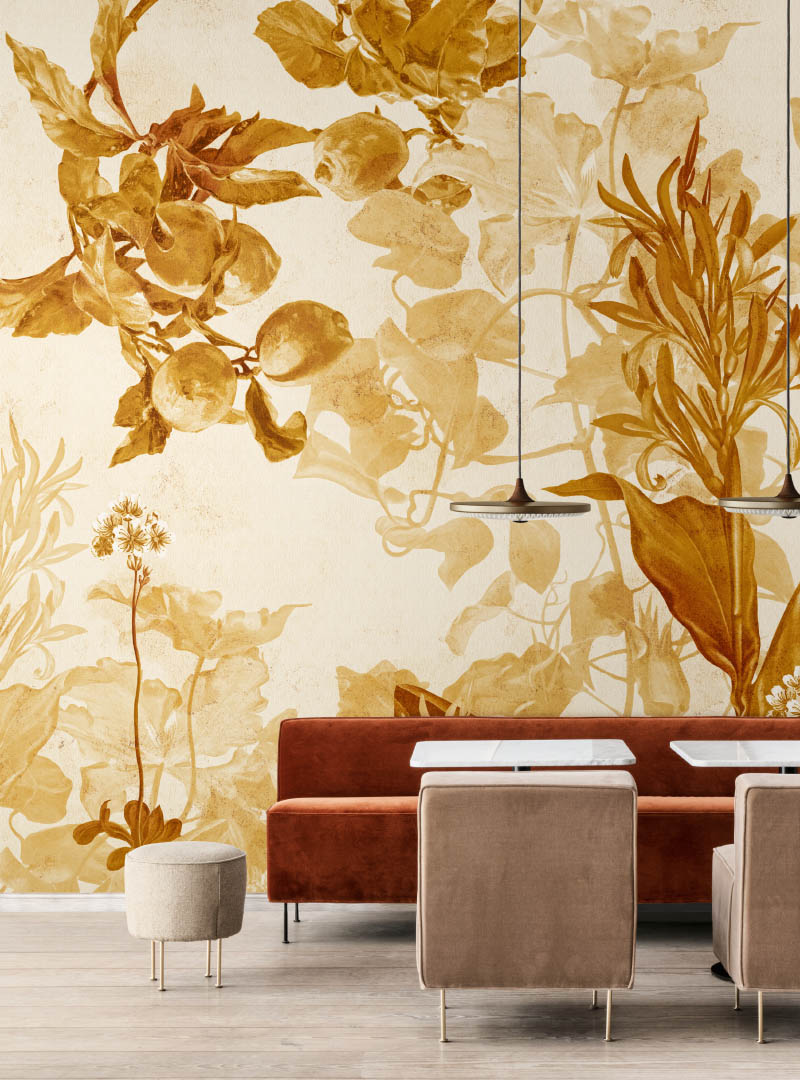 Fototapet contemporan golden silence iii, personalizat, idea murale 