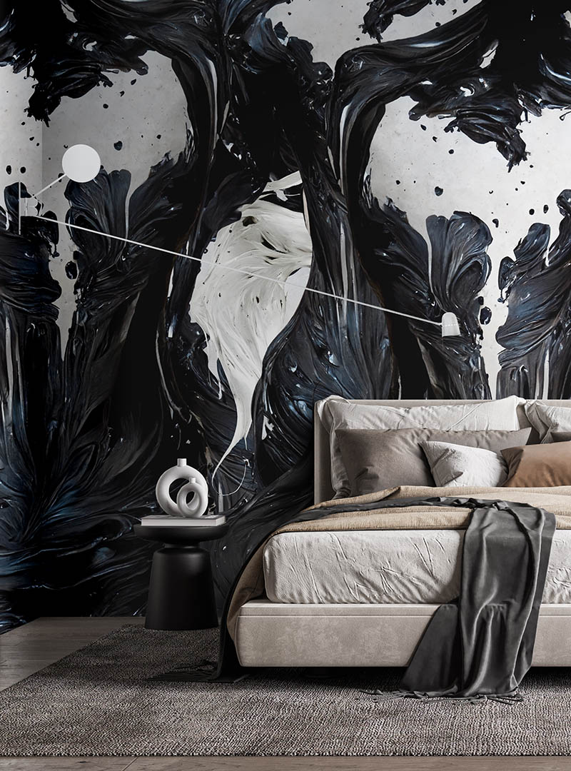 Tapet contemporan un poeme visuel, idea murale 