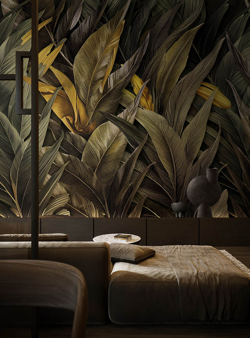 Tapet contemporan jungle secrets ii, idea murale 