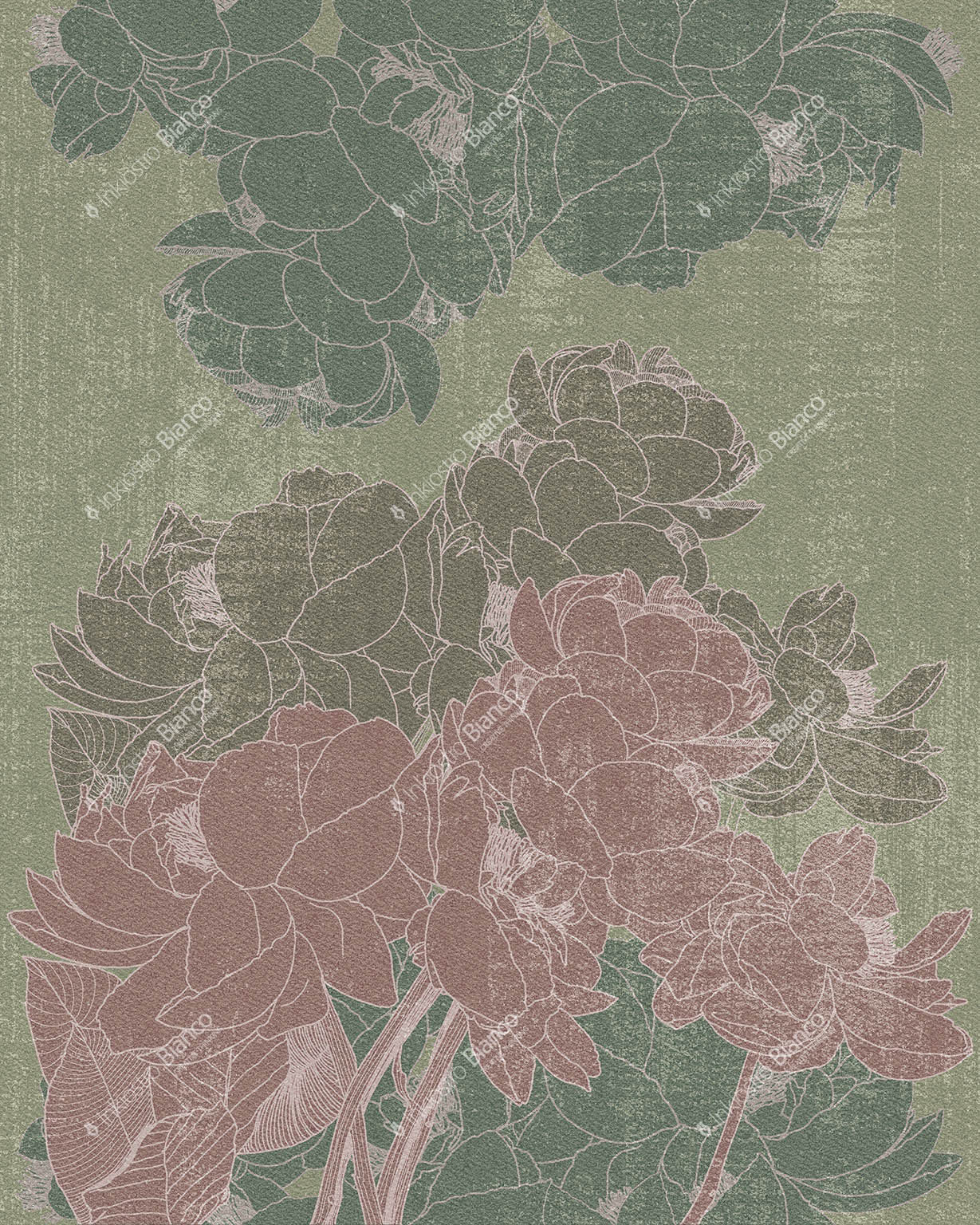 Tapet sketchbook / seraphine, variant 4, inkiostro bianco 