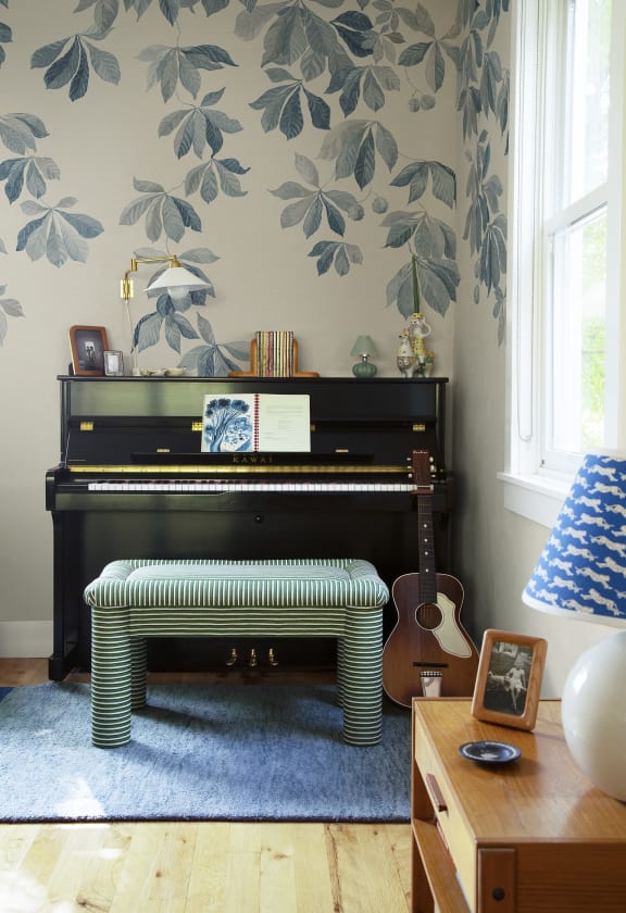 Tapet lavabil kastanjen soft blue, personalizat, sandberg 