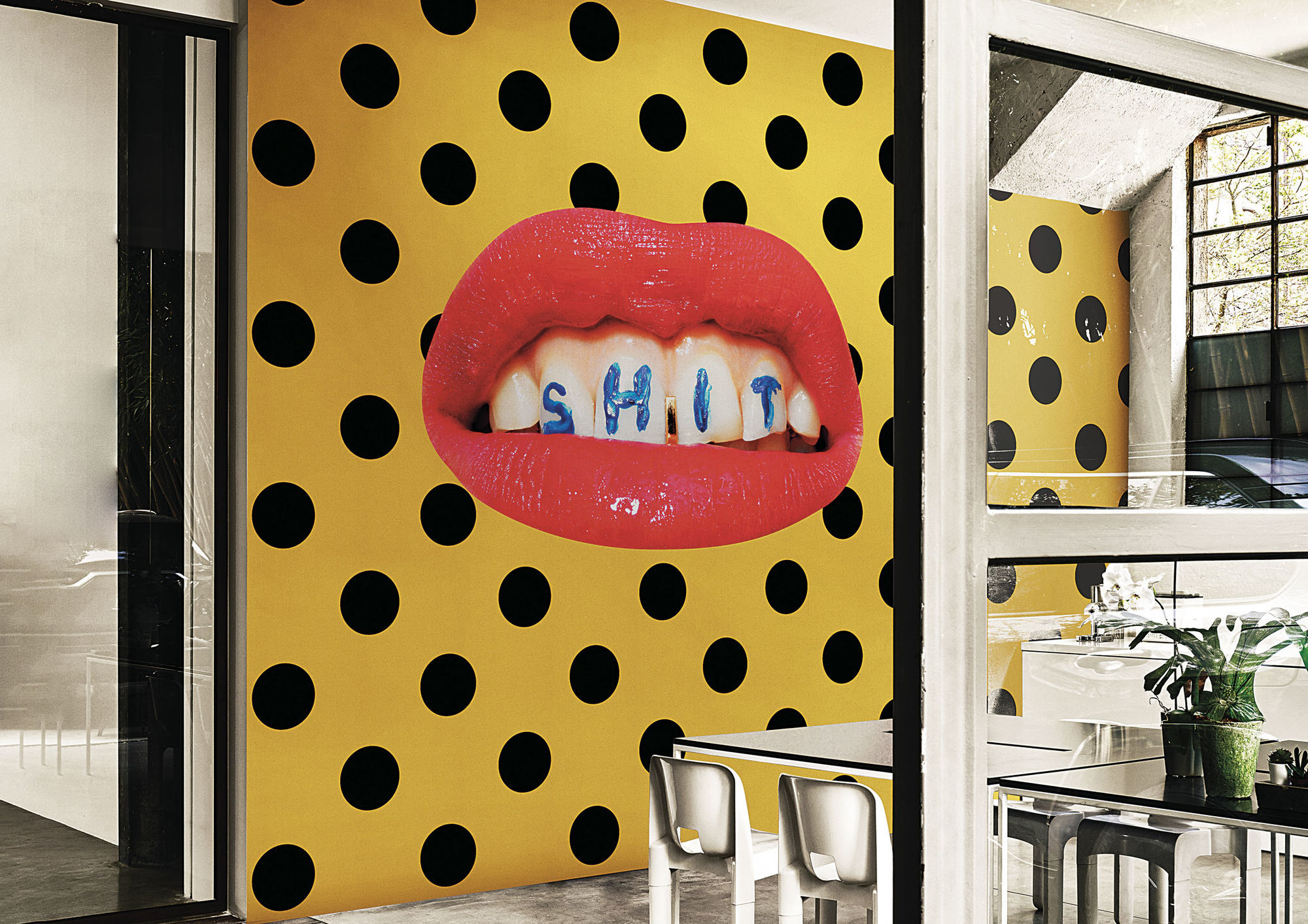 Tapet Toiletpaper / Wash Your Mouth (portocaliu), Londonart