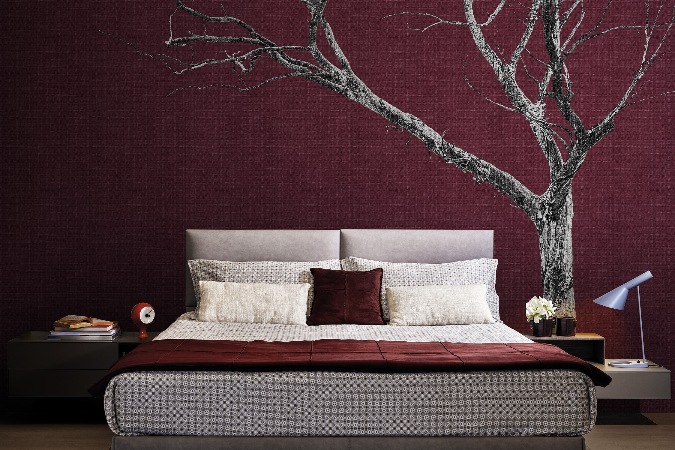 Tapet Exclusive Wallpaper / Brambles Re-Edition (rosu), Londonart