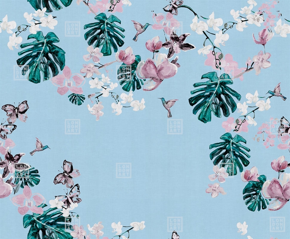 Tapet exclusive wallpaper / happy re-edition (albastru), londonart 