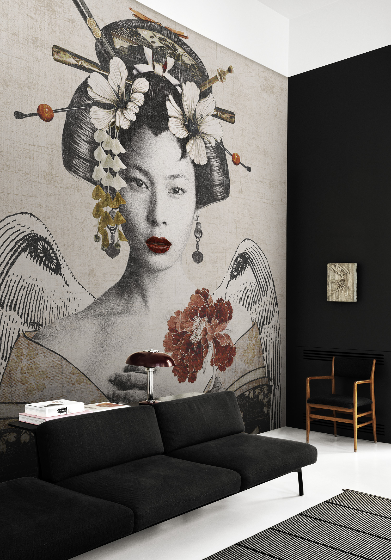 Tapet exclusive wallpaper / geisha re-edition (bej), londonart 