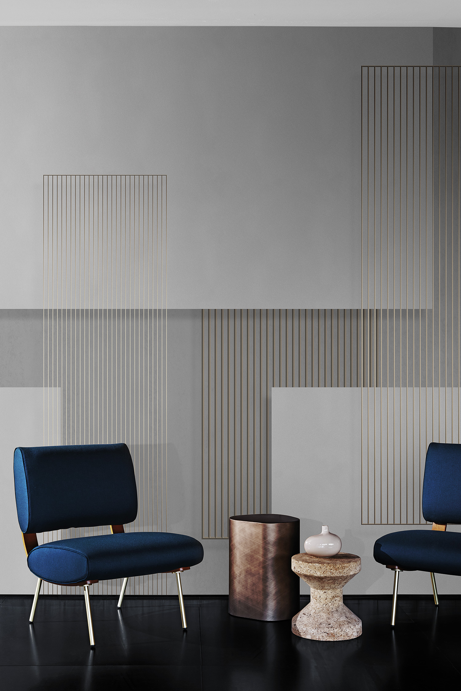 Tapet exclusive wallpaper / layers re-edition (gri), londonart 