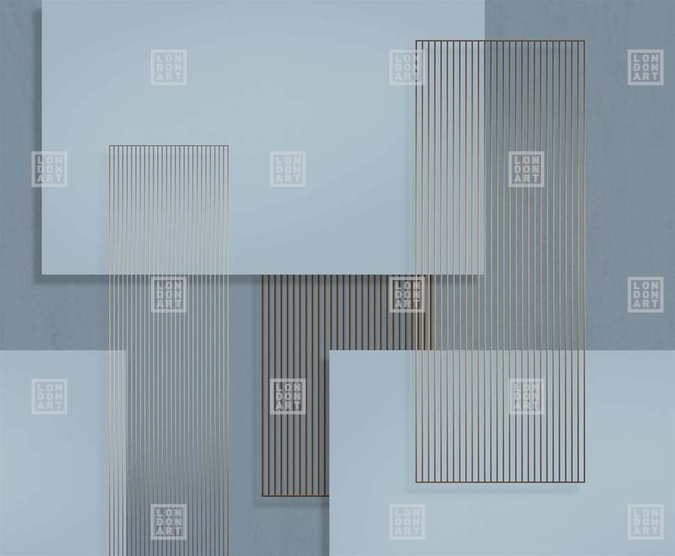Tapet exclusive wallpaper / layers re-edition (albastru), londonart 
