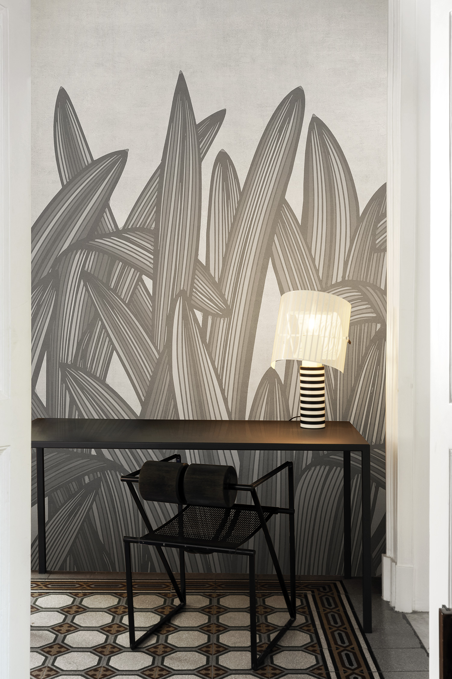 Tapet exclusive wallpaper / flying in the meadow re-edition (gri), londonart 