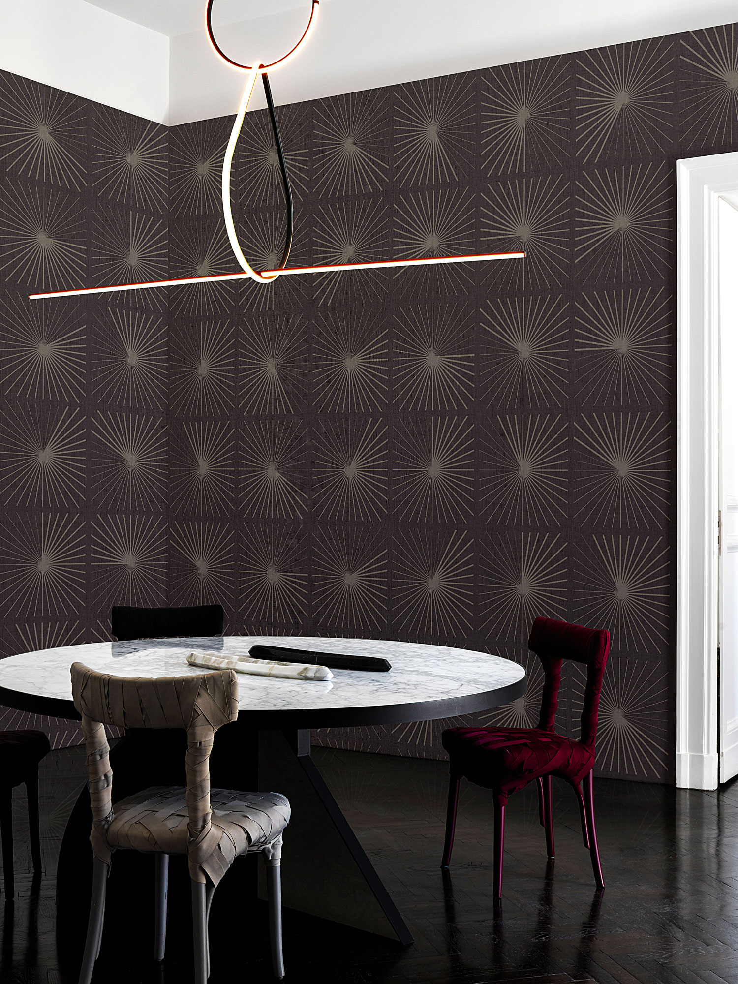 Tapet exclusive wallpaper / meridians (dark), londonart 
