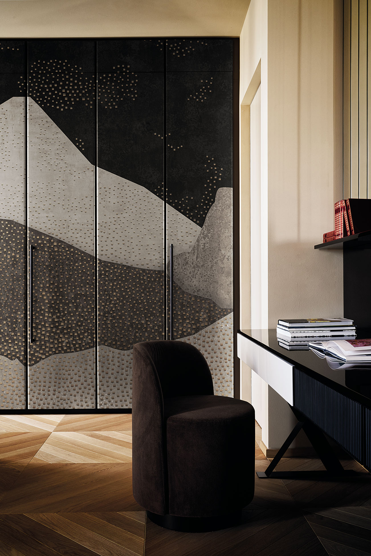 Tapet giopagani / white room (negru), londonart 
