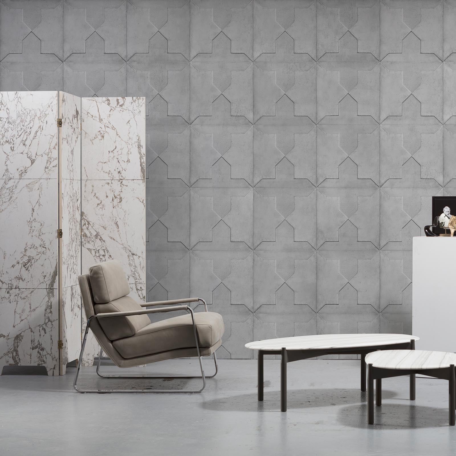 Tapet designer moulded concrete, cross by nada debs, nlxl, 4.4mp/rolă 