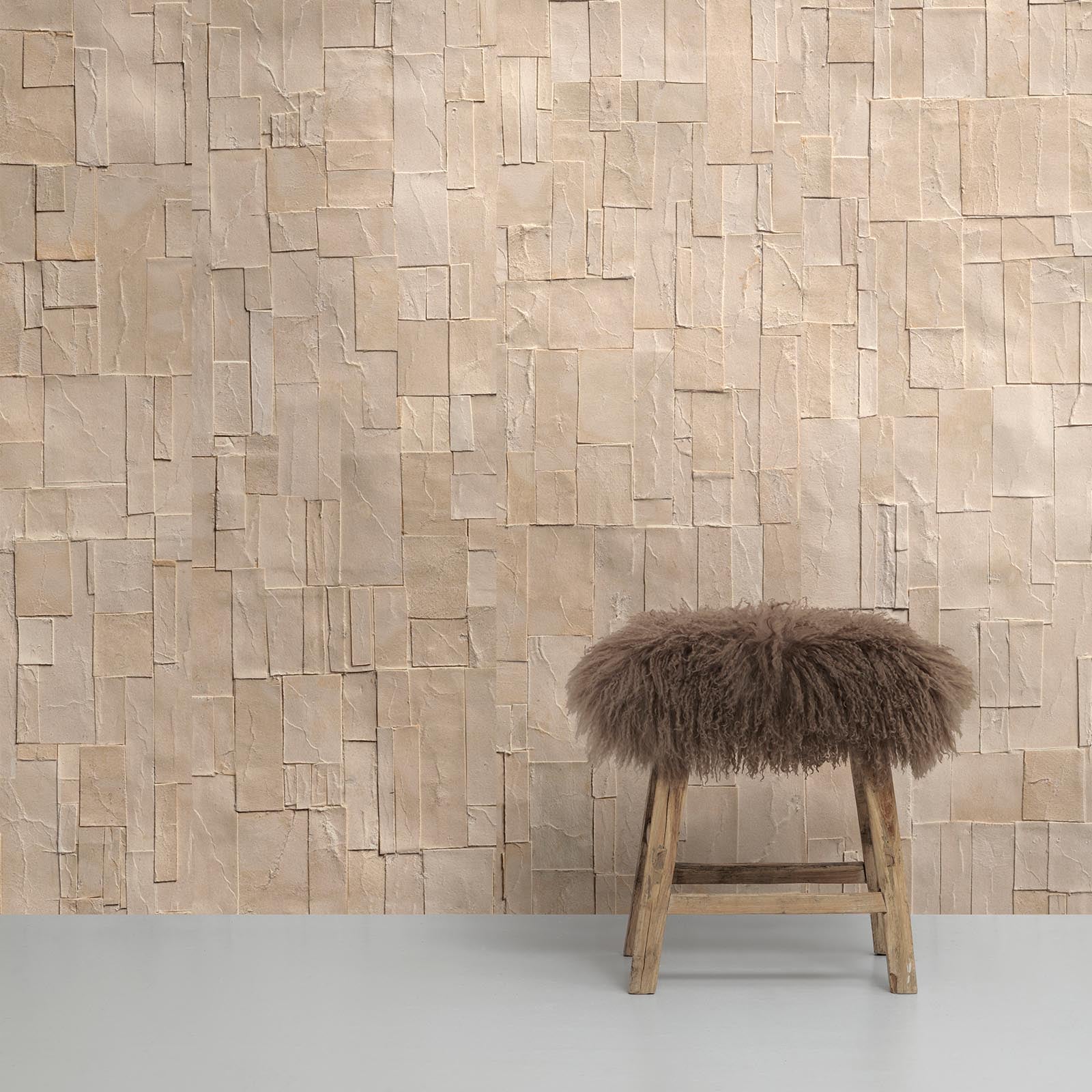 Tapet designer remixed beige by arthur slenk, nlxl, 4.4mp / rola 