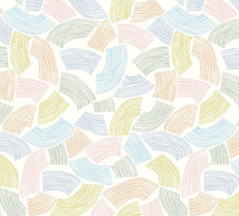 Tapet elements, coral pastel, ohpopsi 