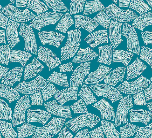 Tapet elements, teal, ohpopsi 