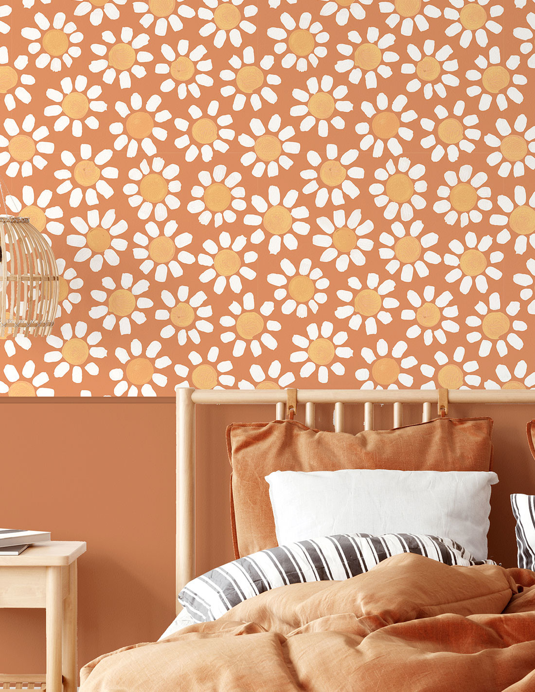 Tapet marguerite, caramel, 1.5mp / rola, papermint 