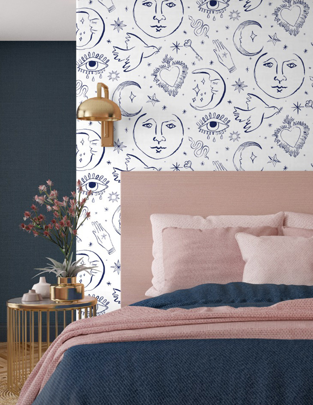 Tapet mystic, ligne lazuli, 1.5mp / rola, papermint 