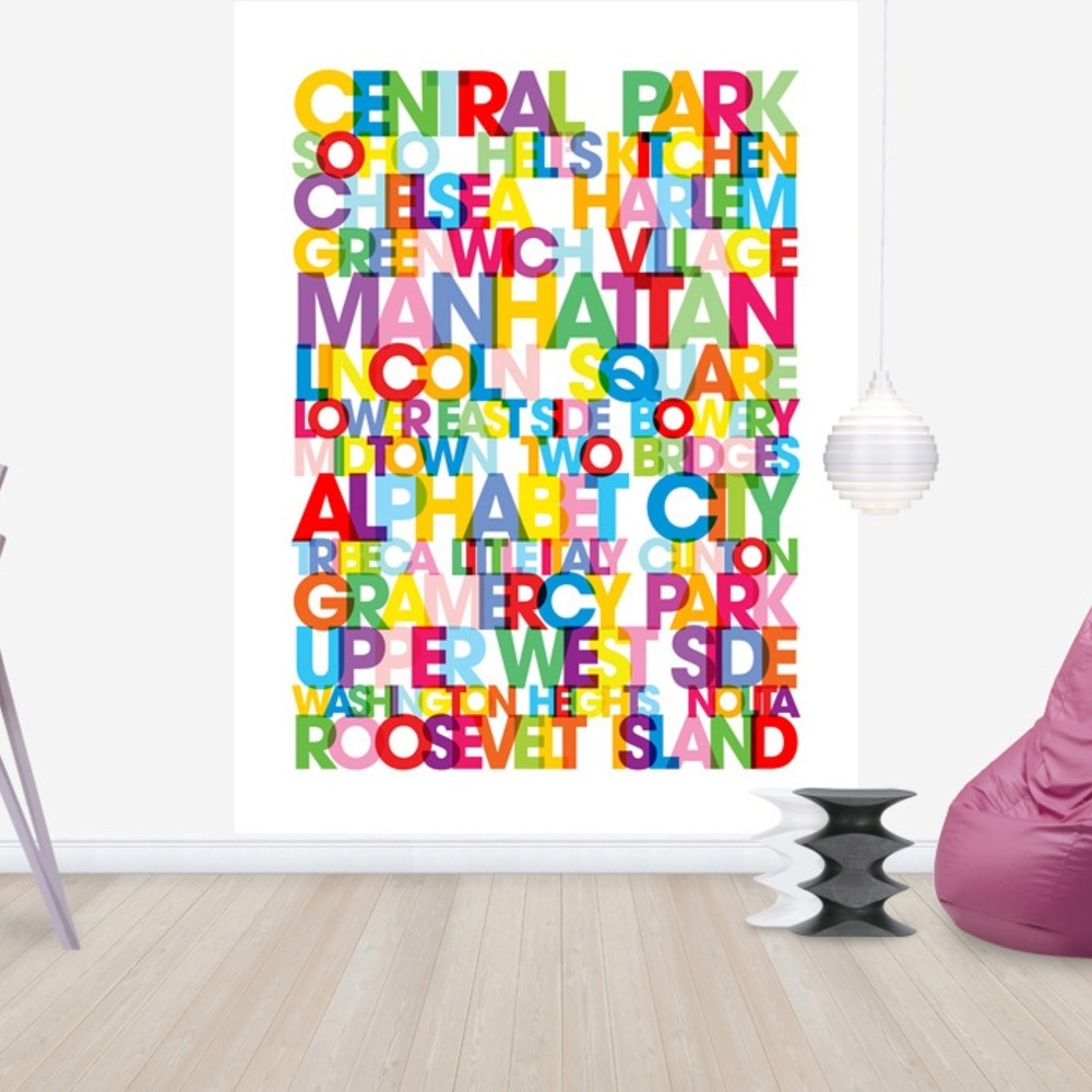 Fototapet litere manhattan , personalizat, photowall 