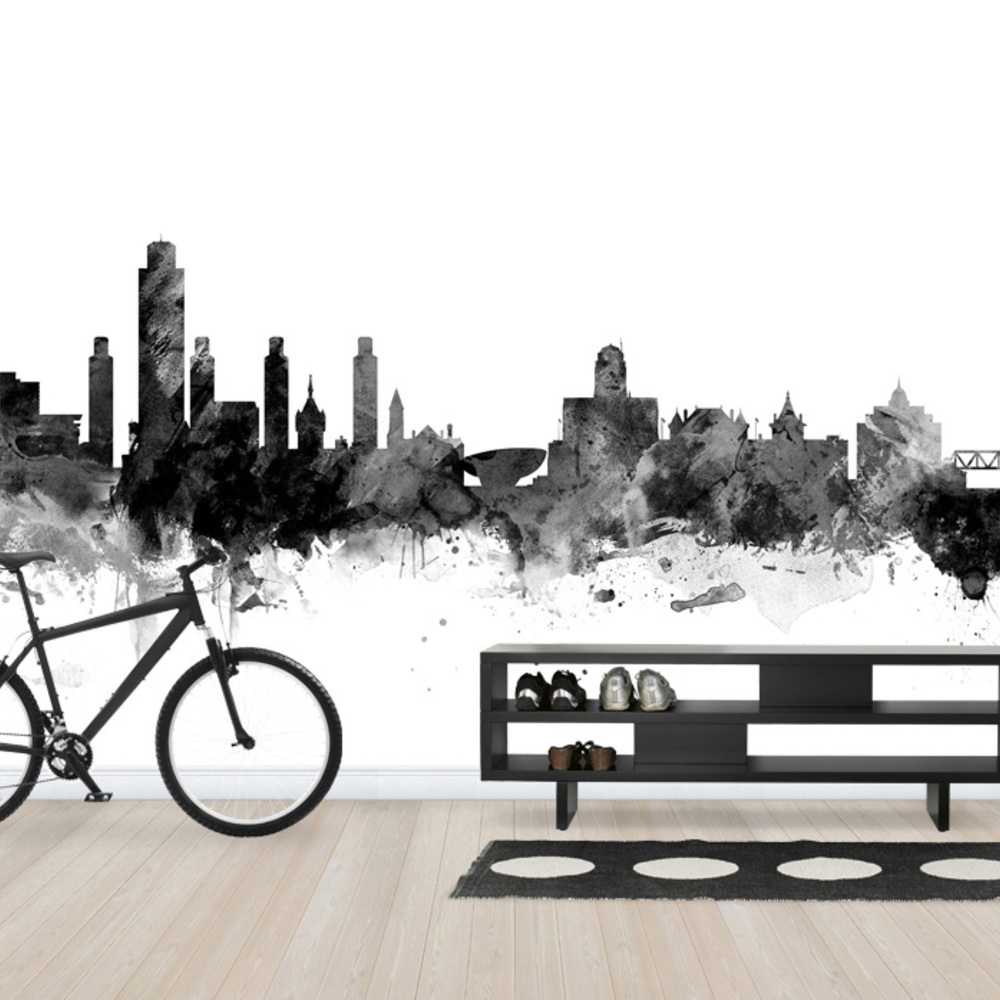 Fototapet albany new york peisaj negru, personalizat, photowall 