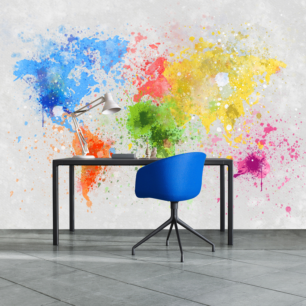Fototapet o lume colorată, personalizat, photowall 