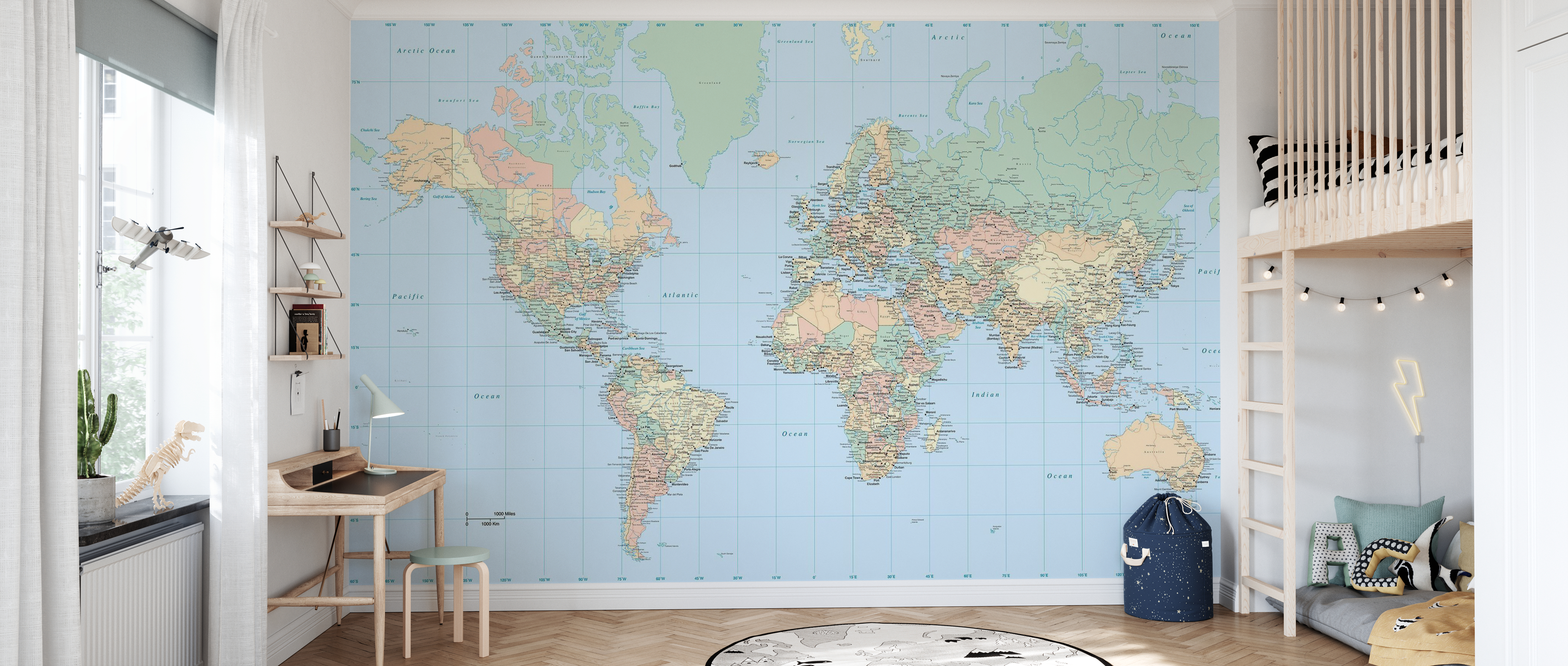 Tapet World Map, Photowall