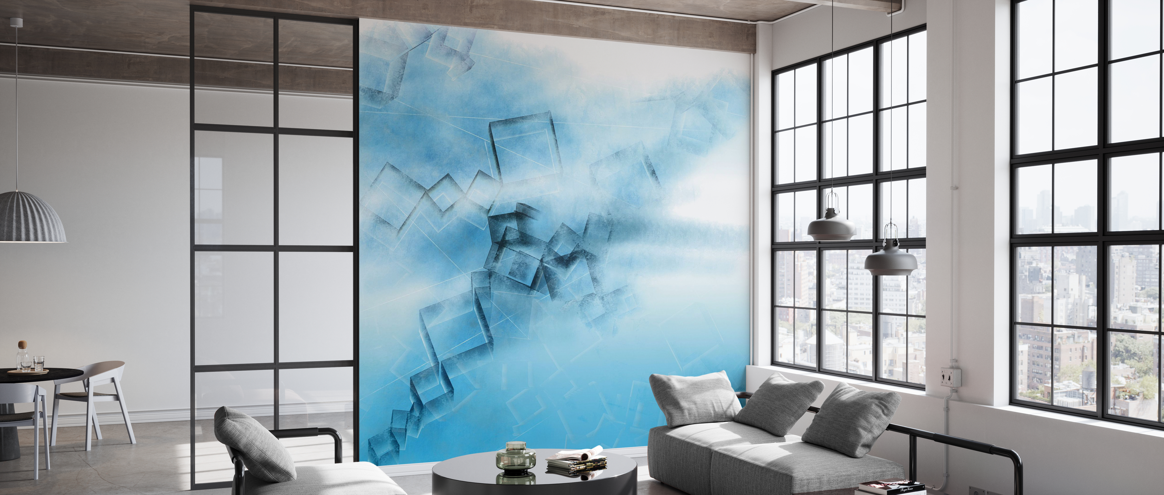 Tapet blue game, photowall 