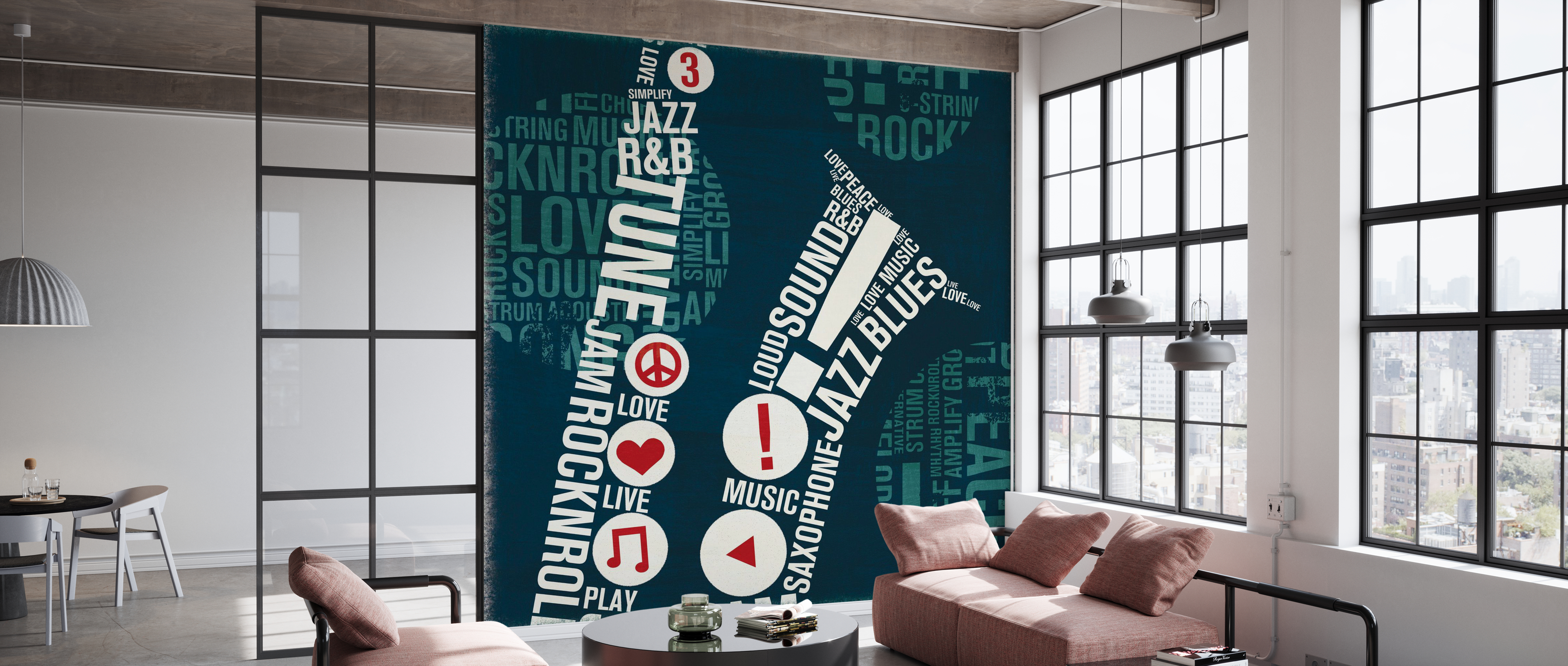 Fototapet Type Sax Square, personalizat, Photowall 