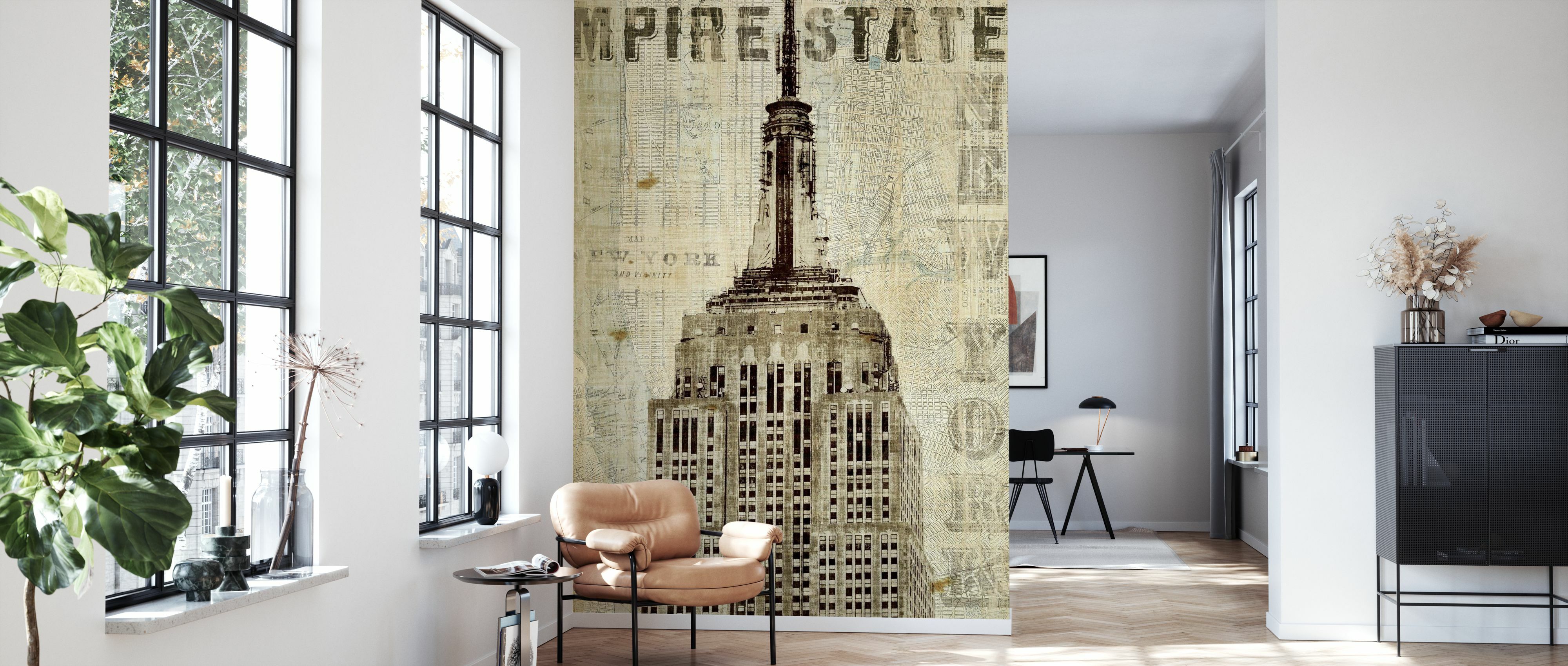 Fototapet Vintage New York Empire State, personalizat, Photowall 