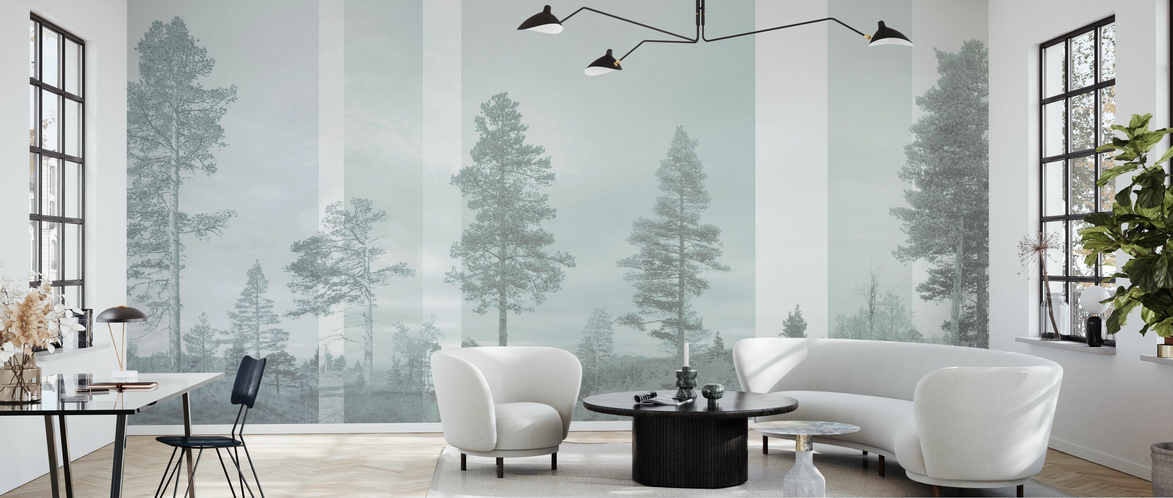 Tapet panorama, pale bluegreen, photowall 