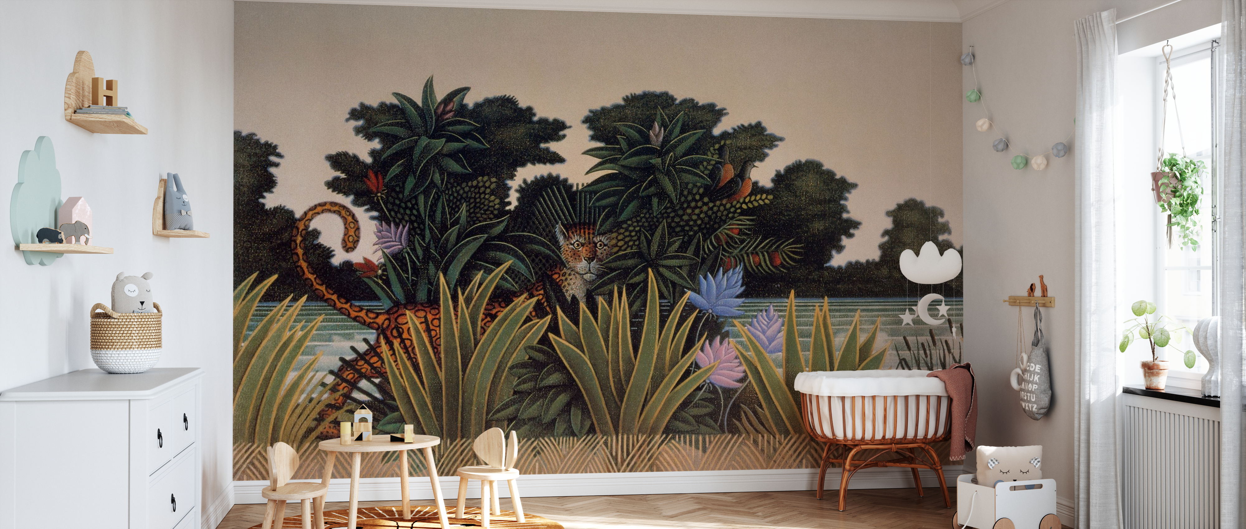 Tapet hidden leopard, photowall 
