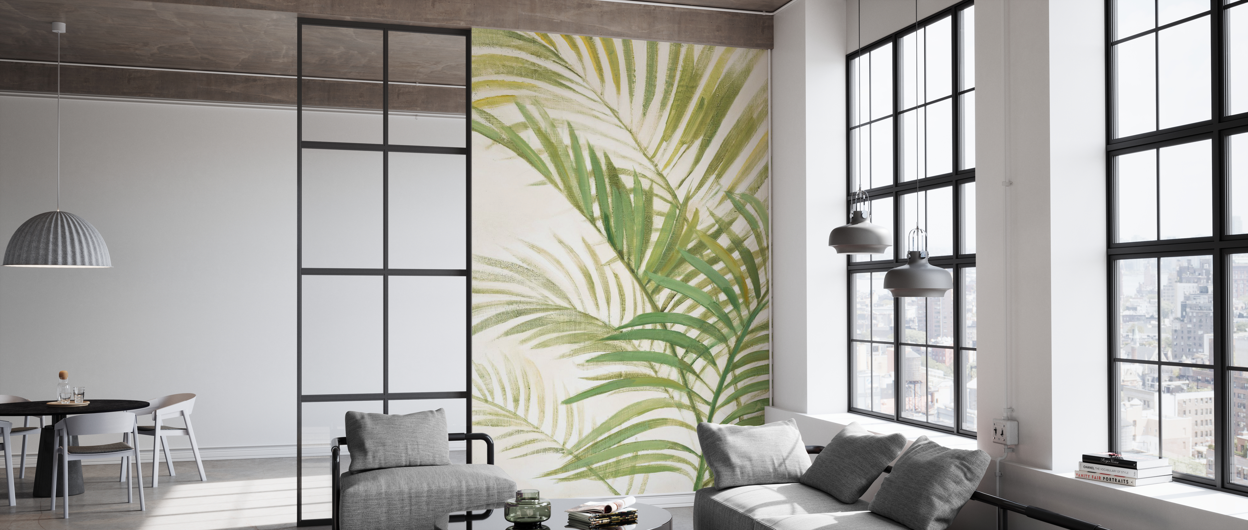 Tapet palms bright, photowall 
