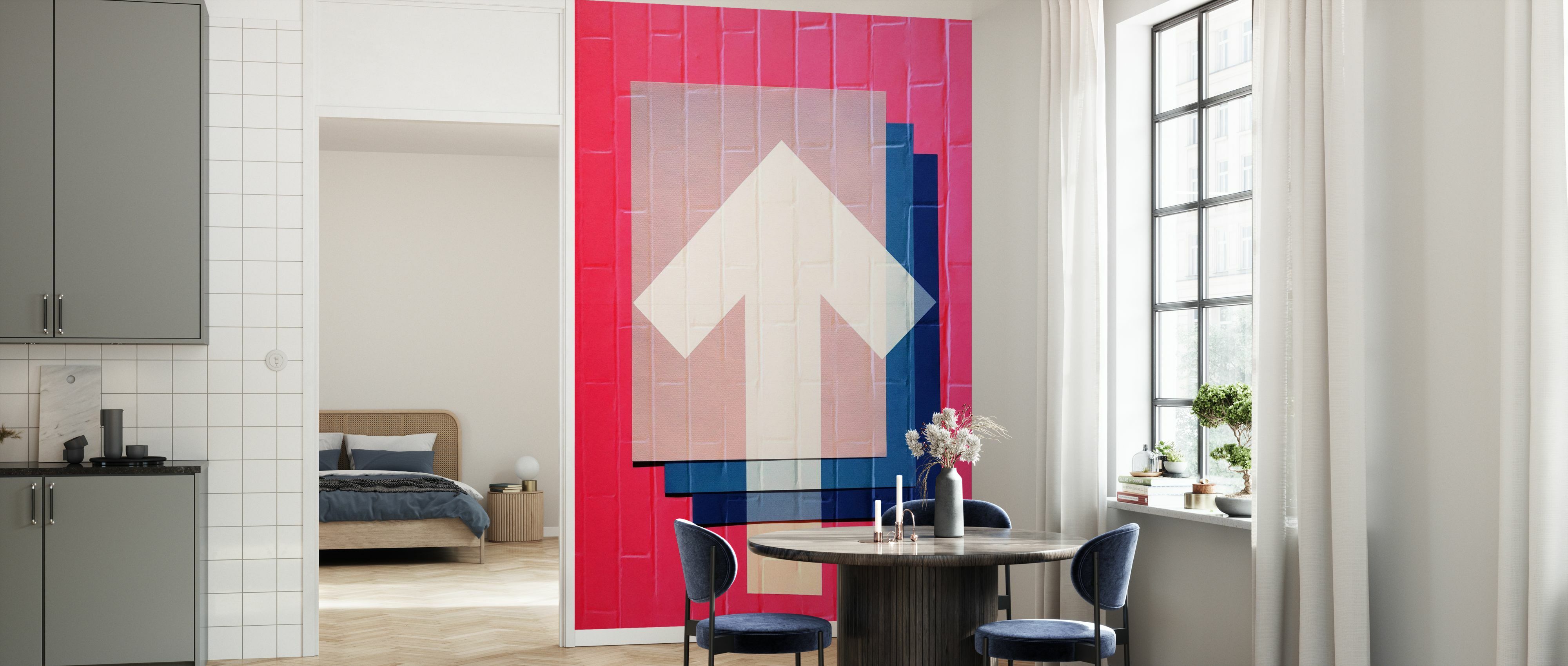 Fototapet pink graffiti, personalizat, photowall 