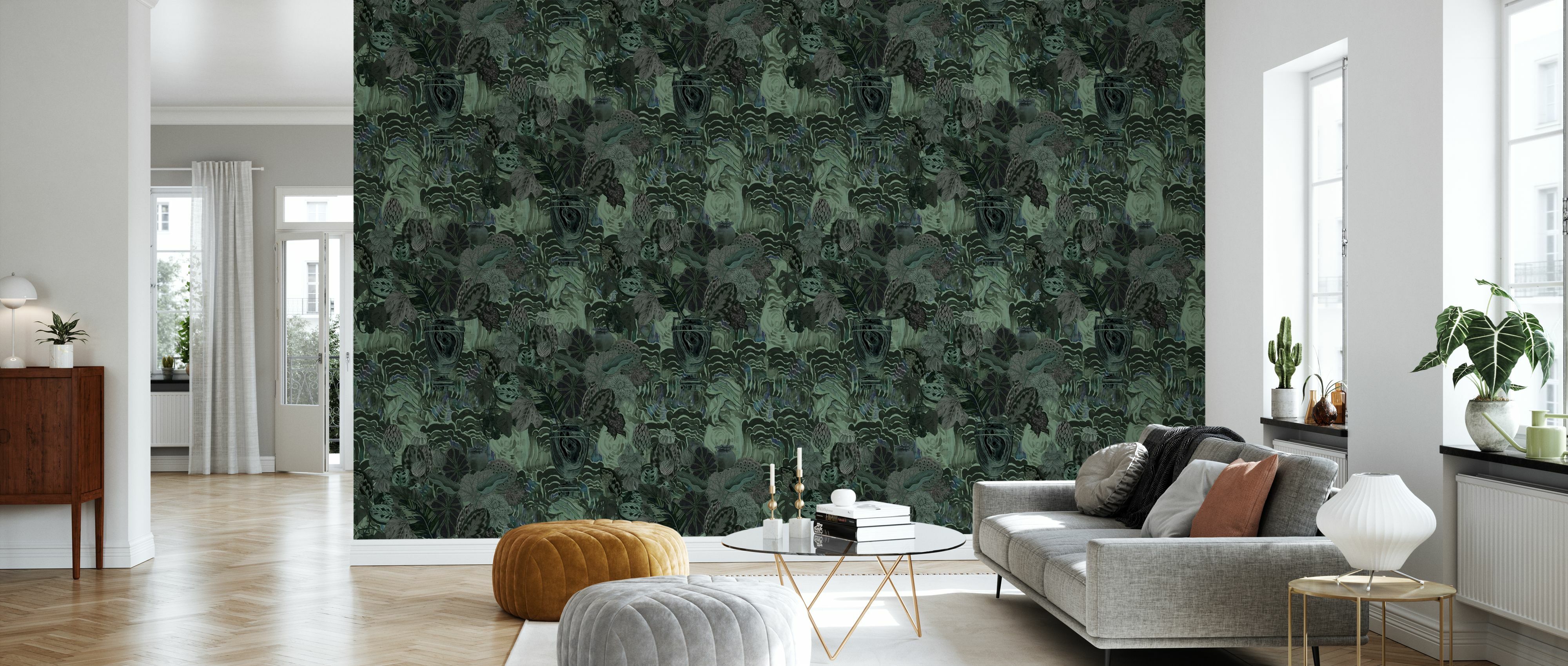 Tapet emerald moss, photowall 