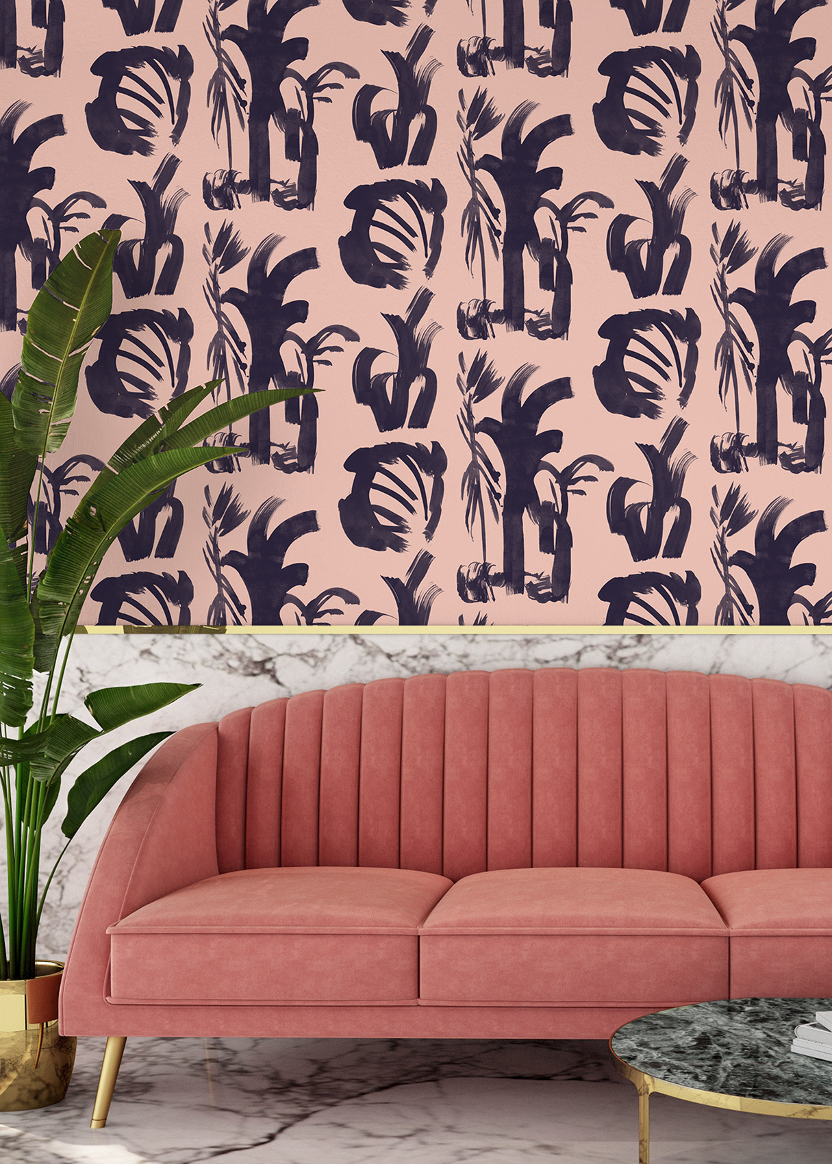 Fototapet palm trees, personalizat, photowall 